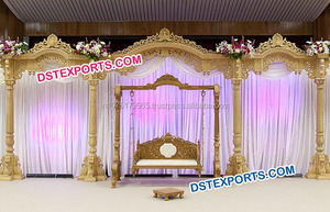 Aladdin เวทีแต่งงานเวทีจัดงานแต่งงานอาหรับตกแต่งเวทีแต่งงานปากีสถาน - Product Image 5