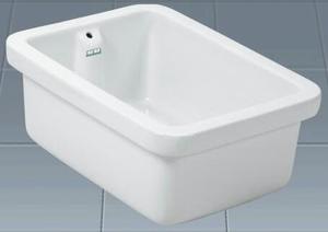Fregadero de Laboratorio de Ciencia, muebles de laboratorio, rectángulo Industrial, accesorios escolares blancos de cerámica, fregaderos para baños escolares - Product Image 4