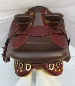 Silla de Montar sin Cuerno con Herrajes de Latón, Cincha Superior e Inferior - Product Image 5