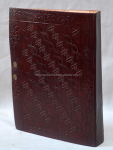 Venta al por mayor diario de cuero de dragón en relieve vintage hecho a mano con cierre - Product Image 4