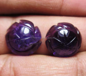 Piedra preciosa suelta de amatista Natural de alta calidad, forma de talla púrpura, todos los tamaños disponibles, piedra semipreciosa de joyería - Product Image 3