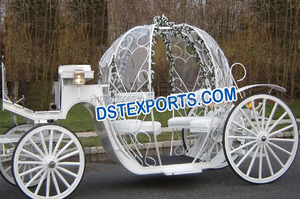 Chariot de cendrillon à imprimé de cheval, magnifique, pour mariage, princesse - Product Image 6
