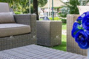 Conjunto de sofá grande para Patio, mimbre, para jardín - Product Image 2