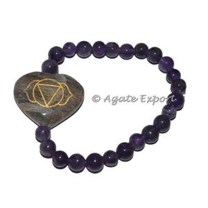 Pulseras de Cuentas de Ágata de los Siete Chakras del Tercer Ojo - Unisex - Product Image 1