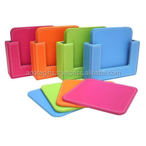 Nouveauté, fabrication en usine, logo personnalisé, lot de 4 avec support - Product Image 1