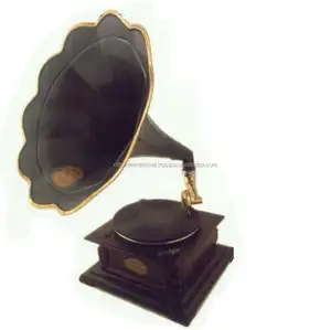 Gramaphone-artículos náuticos, artículos de promoción náuticos, reloj de latón, hermoso