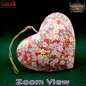 Adornos de Navidad en forma de corazón para decoración, artesanía de metal de hierro, colgante, hinchable, venta al por mayor - Product Image 2