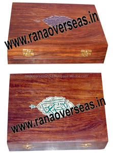 Caja de madera con forma cuadrada para anillo, pendientes y reloj, almacenamiento de joyas para mujer, 2 uds. - Product Image 2