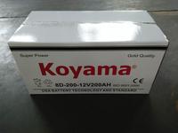 Batterie de voiture à acide inondée 8D-12V200Ah Batteries de voiture sèches chargées