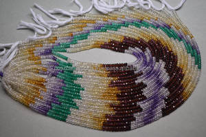 ลูกปัดแก้วคริสตัลขนาด13.5นิ้ว4มม. ลูกปัดคริสตัลหลายเหลี่ยมเพชรพลอยหลายแบบธรรมชาติได้รับการรับรองคอสแซสคาลท์ส่งออก - Product Image 2