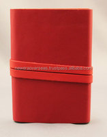 Carnet en cuir personnalisé - Fait main, format A6, à feuilles mobiles, carnet de poche, carnet de croquis de voyage, logo personnalisé, papier vierge en coton