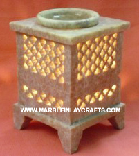 Aroma <b>Oil</b> <b>Burner</b> Soapstone Room Fresher Handmade Durable Sustainable with Polished Finish for Home Office Decoration for Worship - Product Image 4