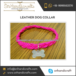 Handmade Magic Outstanding Range of Colourful Leather Dog <b>Collar</b> for Sale at Low Price - Product Image 1