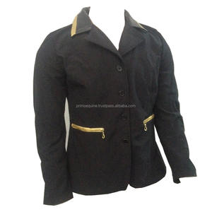 Chaqueta y pantalones de competición Softshell para mujer en azul marino y Negro todos los tamaños para propietarios de caballos Kits y accesorios ecuestres - Product Image 2