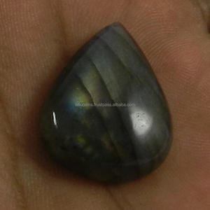 Labradorita natural de 19*24 mm, cabujón en forma de pera, piedra preciosa para joyería - Product Image 3