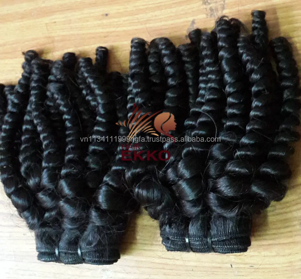 Raw Virgin Indian Deep Curly Hair Extensions Unprocessed Vietnamese Curly Virgin Hair 4 Bundles steamed Virgin Curly Hair Weave