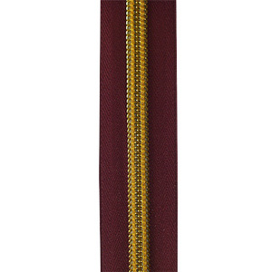 ซิปปลายเปิดม้วนล็อคอัตโนมัติแบบม้วนนิกเกิลทนทานสำหรับสิ่งทอในบ้านกางเกงยีนส์ไนลอนฟันทอง - Product Image 4