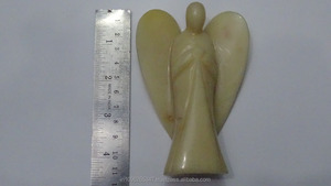 Crème Pierre de Lune Cristal Ange Haute Qualité Pierre Cristal Poche Méditation Reiki Ange Grande Taille - Product Image 1