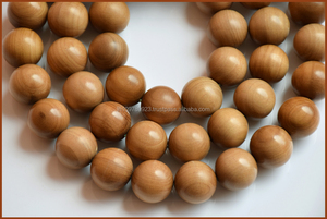 Beautiful Smooth Sandalwood Beads Eco-Friendly Long-Lasting Fragrance for Macrame <b>Plant</b> Hangers DIY Jewelry Projects Rustic - Product Image 5