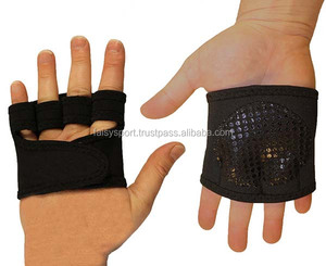 Gants à doigts courts pour l'haltérophilie et l'entraînement croisé, sports de force, gymnastique, Kettlebell, paume en silicone améliorée - Product Image 1