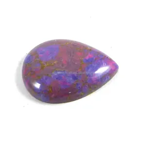 Turquesa Mojave Púrpura Natural de 19*25mm, Corte Pera, Cabujón, 2.85 Gramos, Piedra Preciosa IG2128 - Product Image 1