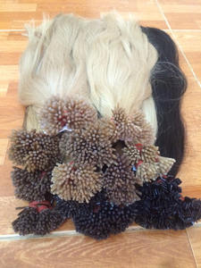 Extensiones de Cabello Virgen Pre-adheridas con Punta Plana # 60/ # 6/ # 8/ # 27 Cabello Humano 100% Remy, Liso y Sedoso, Ondulado, Longitud de 12-32 Pulgadas - Product Image 4