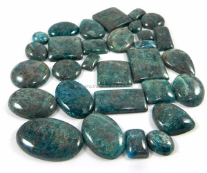 30ชิ้นธรรมชาตินีออน Apatite 100 Gms ฟรีฟอร์ม Cabochon พลอยหลวม IG0536 - Product Image 2