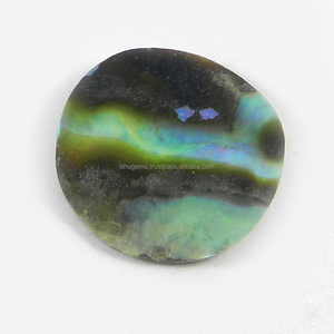 1.46 gms Natural <b>Abalone</b> <b>Shell</b> 19mm Round Cabochon Gemstone For Jewelry - Product Image 1