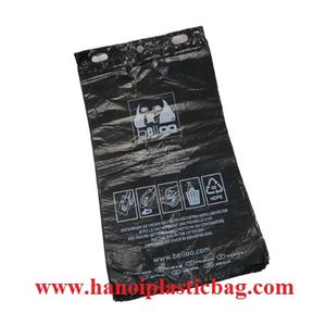 Sacs en plastique HANOI biodégradables en PEHD thermoscellables imprimés en héliogravure avec bec verseur pour déjections canines - Product Image 2