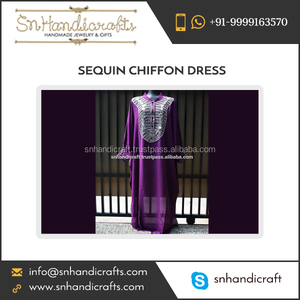 Caftán de Gasa Morado Transparente Hecho a Mano, Vestido Maxi con Lentejuelas para Bodas y Fiestas Marroquíes - Product Image 1