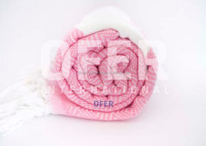 Diamond Turkish <b>Towels</b>, Pestemal, Peshtemal <b>Hamam</b> Beach <b>Towel</b> Wholesale Blanket - Orange Classic Collection - Product Image 4