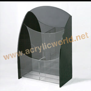 Portafolletos de pared acrílico A5 de 3 niveles y 4 bolsillos de fábrica - Product Image 6