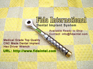 Conception personnalisée de haute qualité de qualité supérieure 2025 clé dentaire 4.0mm tournevis dynamométrique à cliquet pour implant - Product Image 2