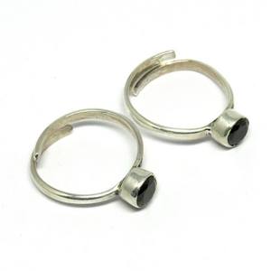 Anillo de plata de primera ley y circón para mujer, sortija, plata esterlina 925, Circonia cúbica, zirconia, circonita, zirconita, zirconita, circón, color negro - Product Image 4