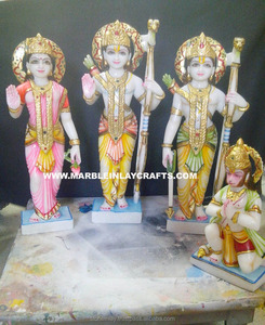 Antique En Marbre Indien Seigneur <span class=keywords><strong>Ram</strong></span> <span class=keywords><strong>Darbar</strong></span> Fait Main <span class=keywords><strong>Statue</strong></span> - Product Image 1