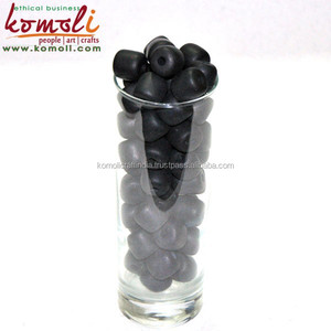 Matt Finish Black Custom Resin Acrylic <b>Beads</b> for Jewelry Making - Product Image 5