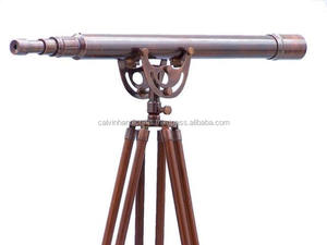Viking Beautiful Antique <b>Copper</b> Anchor master Telescope with floor Stand Telescope - Product Image 4
