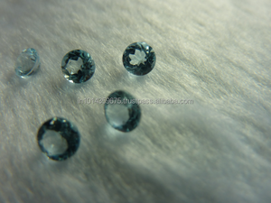 Round 6mm Radiation Treated Natural Swiss Blue Topaz - Product Image 3
