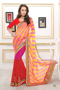 Les stylistes portent des vêtements de mariée lourds saree ou des vêtements normaux sarees et lehenga pour cette saison de mariage - Product Image 3
