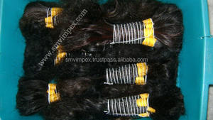 Cabello natural indio suave a granel pelo indio natural fábrica al por mayor 100% cabello humano sin procesar Remy pelo indio a granel - Product Image 5