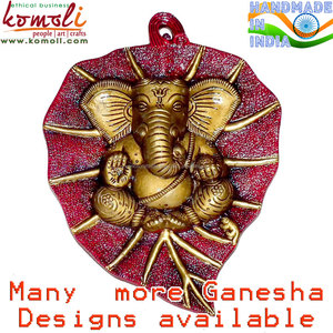 Estatua roja de Patta Ganesh Murti, venta al por mayor, ídolo de Dios hindú para regalos, decoración del hogar y bendiciones espirituales - Product Image 6