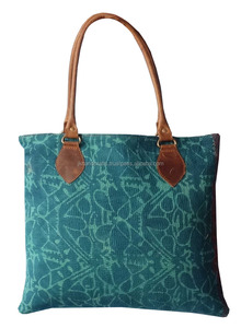 Vintage mejor calidad al por mayor índigo bolsas de mano - Product Image 2