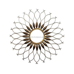 Impresionante Metal Sunburst Wall Art Decor para sala de estar dormitorio exterior jardín Patio Accent Piece - Product Image 1