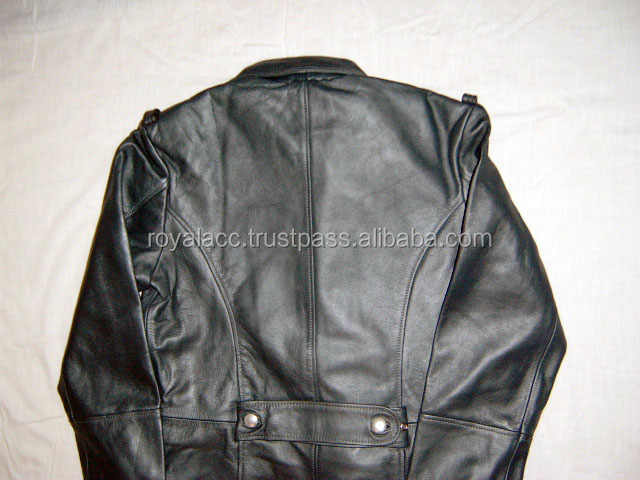 High Quality Customized Leather Fur Type Great Coat Field Grey Wool Jacket OEM Long Coat in Black Color Filling Material