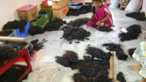 Cabello Humano Indio Remy Natural Crudo en Oferta, 100% de la Mejor Calidad, Cabello Humano Indio al Por Mayor, Libre de Piojos y Nudos - Product Image 2