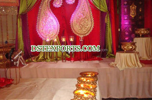 Beautiful Lighted Wedding Stage Backdrop Light <b>Weight</b> Customizable Size Color Elegant Wedding Decorations <b>Curtains</b> Drapes <b>for</b> - Product Image 2