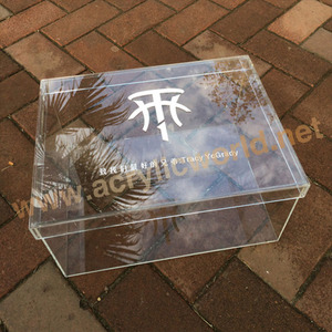 Boîte de présentation de baskets en acrylique transparent personnalisé, présentoir de chaussures en acrylique empilable, boîte à chaussures en acrylique - Product Image 3