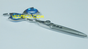 Ciseaux de coiffure à bord convexe, accessoires de barbier - Product Image 6