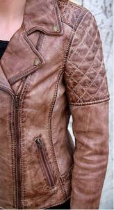 Veste en cuir pour hommes de haute qualité lavage et finition à la cire vêtements d'extérieur légers de printemps vêtements de mode élégants fabriqués à Sialkot Pakistan - Product Image 3