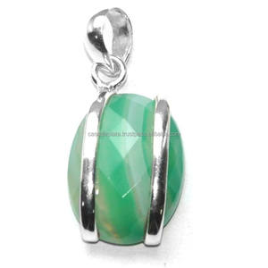 Mode moderne 925 pendentif en argent Sterling véritable vert bandes mariage fiançailles fête cadeau Casa De Plata pendentifs fins breloques - Product Image 1